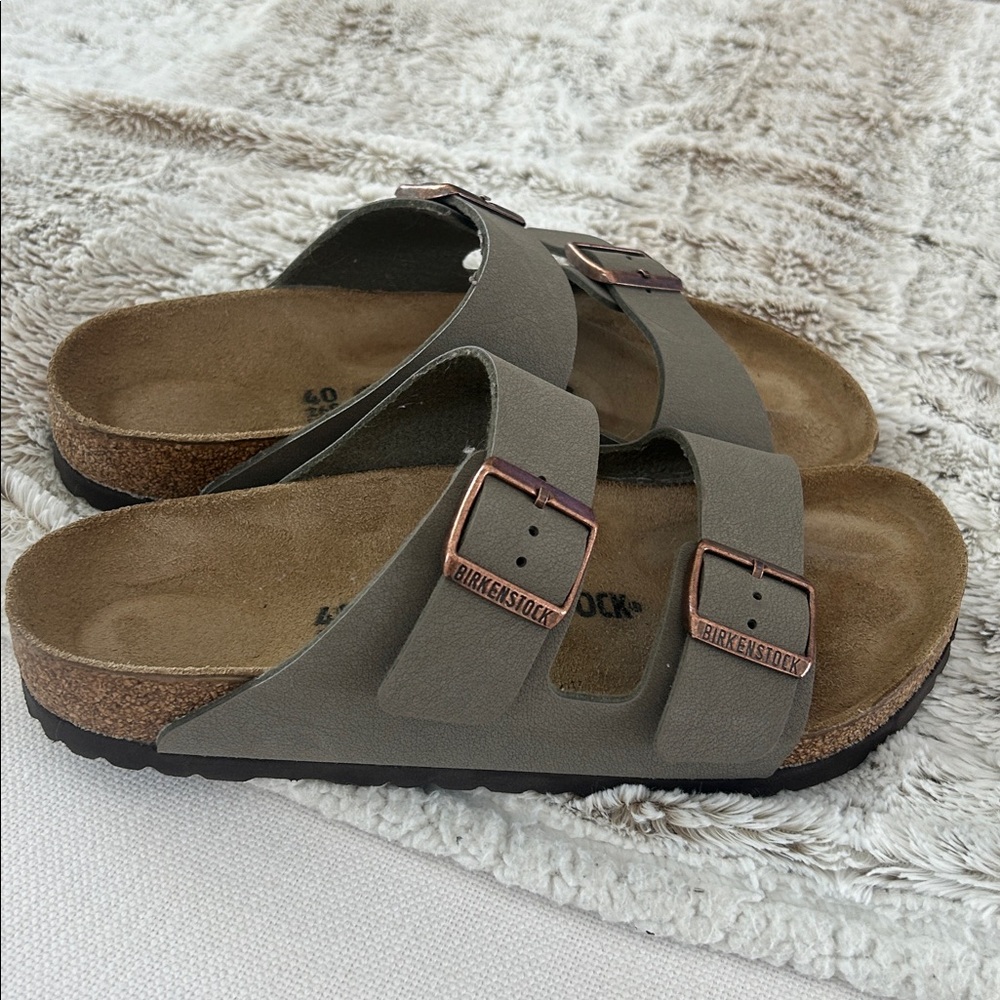 Birkenstock Taupe Double Strap Sandals
